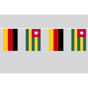 Party-Flaggenkette : Deutschland - Togo