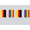 Party-Flaggenkette Deutschland - Regenbogen