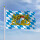 Premiumfahne Bayern Raute mit Wappen & Löwen