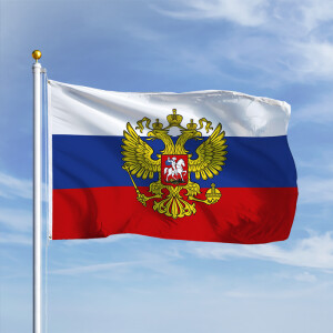 Fahne Russland Adler Hissflagge 60 x 90 cm Flagge 
