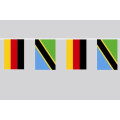 Party-Flaggenkette : Deutschland - Tansania