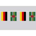 Party-Flaggenkette Deutschland - Dominica