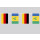 Party-Flaggenkette Deutschland - St. Vincent & Grenadinen