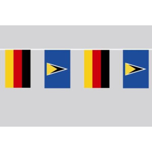 Party-Flaggenkette : Deutschland - St. Lucia