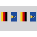 Party-Flaggenkette Deutschland - St. Lucia