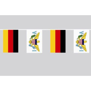 Party-Flaggenkette : Deutschland - Virgin Islands (US)