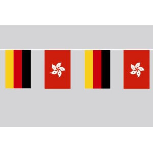 Party-Flaggenkette : Deutschland - Hong Kong