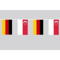Party-Flaggenkette Deutschland - Singapur