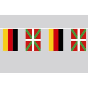 Party-Flaggenkette : Deutschland - Baskenland