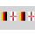 Party-Flaggenkette : Deutschland - Nordirland