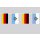 Party-Flaggenkette : Deutschland - San Marino