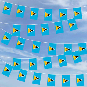 Party-Flaggenkette : St. Lucia