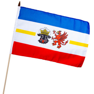 Stock-Flagge 30 x 45 : Mecklenburg-Vorpommern