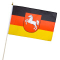 Stock-Flagge 30 x 45 : Niedersachsen