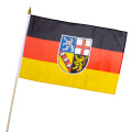 Stock-Flagge 30 x 45 : Saarland