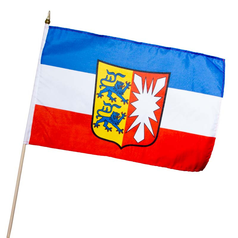 Stockflagge Fahne Flagge Landkreis Nordfriesland 30 x 45 cm