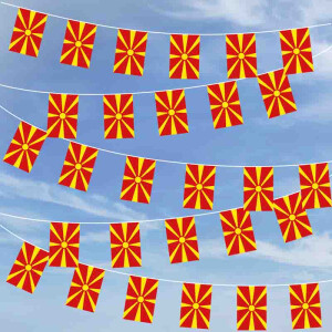 Party-Flaggenkette : Nordmazedonien