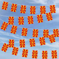 Party-Flaggenkette Nordmazedonien