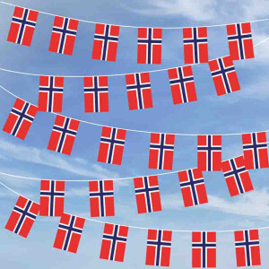 Party-Flaggenkette : Norwegen