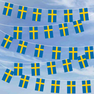 Party-Flaggenkette : Schweden