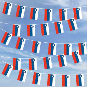 Party-Flaggenkette : Slowenien