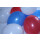 Luftballons Mischung Blau-Weiß-Rot 30 cm