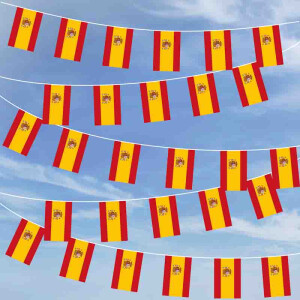 Party-Flaggenkette : Spanien + Wappen