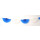 Wandgirlande Fächer Blau-Weiß 3m lang, schwer entflammbar