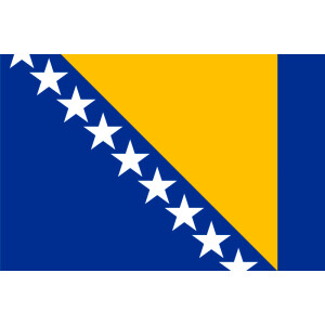 Aufkleber GLÄNZEND Bosnien-Herzegowina