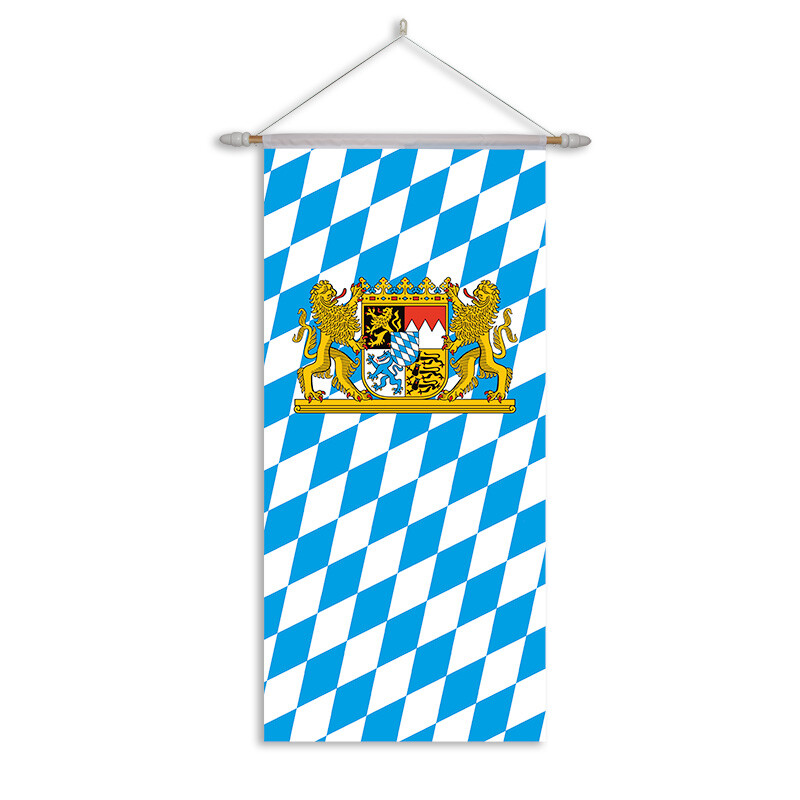 Stock-Flagge : Bayern Raute mit Wappen / Premiumqualität, 9,95 €