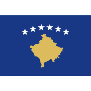 Aufkleber GLÄNZEND Kosovo