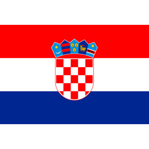 Aufkleber GLÄNZEND Kroatien