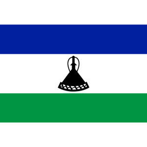 Aufkleber GLÄNZEND Lesotho