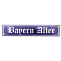 Emailleschild: Bayern Allee, 8x40cm