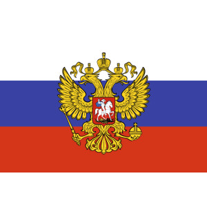 Aufkleber GLÄNZEND Russland mit Adler