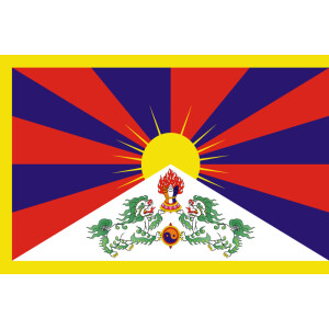 Aufkleber GLÄNZEND Tibet