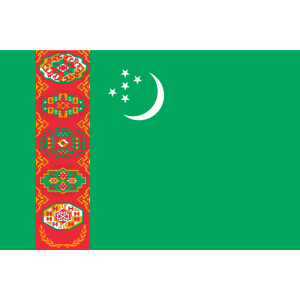 Aufkleber GLÄNZEND Turkmenistan