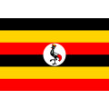 Aufkleber GLÄNZEND Uganda