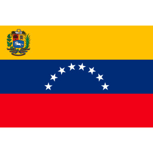 Aufkleber GLÄNZEND Venezuela mit Wappen