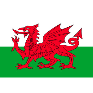 Aufkleber GLÄNZEND Wales