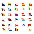 Europa-Set Flaggenpins