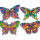Motive aus Karton "Schmetterlinge" (4 Stück)