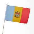 Stock-Flagge 30 x 45 : Moldau