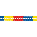 Girlande Gelb-Rot-Blau 4m lang, hochwertige Qualit&auml;t