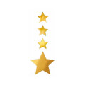 Deckenh&auml;nger 4 goldene Sterne 130cm