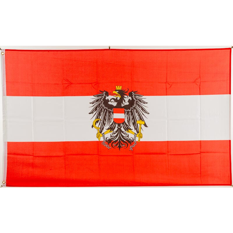 Flagge 90 x 150 : Oesterreich mit Adler, 9,95 €
