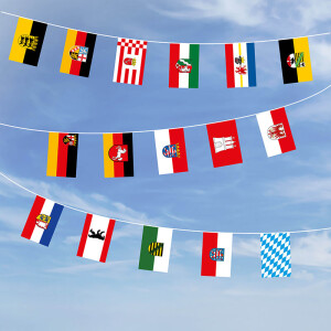 Party-Flaggenkette : Alle 16 Bundesländer 11,80 Meter