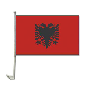 Fahne Flagge Albanien-Deutschland Freundschaftsflagge 20 x 30 cm Premiumqualität 
