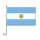 Auto-Fahne: Argentinien