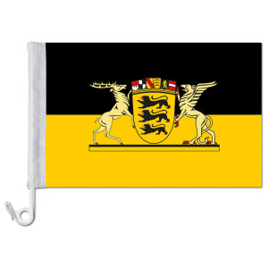 Auto-Fahne: Baden Württemberg großes Landessiegel - Premiumqualität